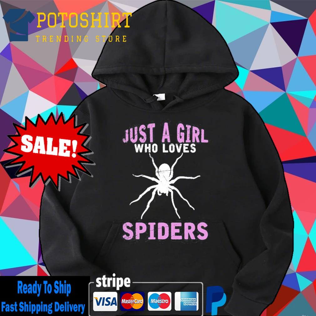 Girls Spider Lover Women Halloween Gift Spider Hoodie