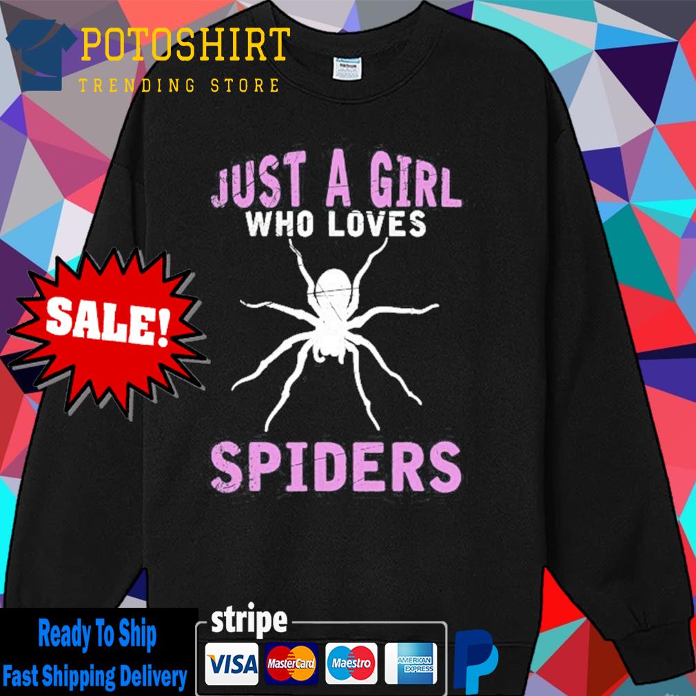 Girls Spider Lover Women Halloween Gift Spider Sweater
