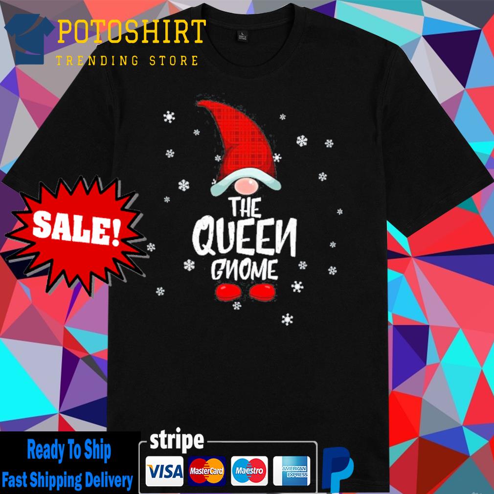 Queen gnome family christmas pajama queen gnome shirt