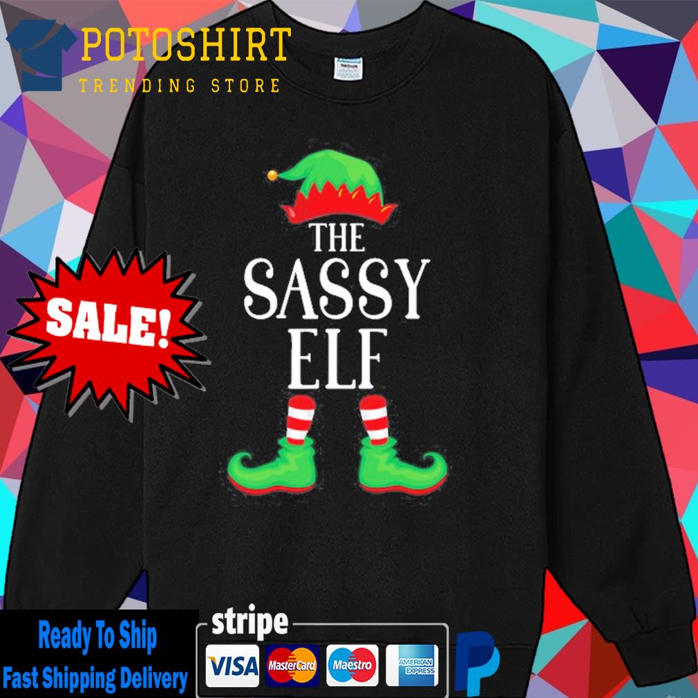 Sassy elf matching group xmas family christmas s Sweater