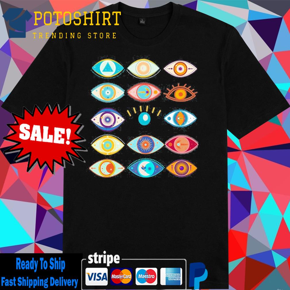 Witchy celestial boho evil eye tarot card aesthetic shirt