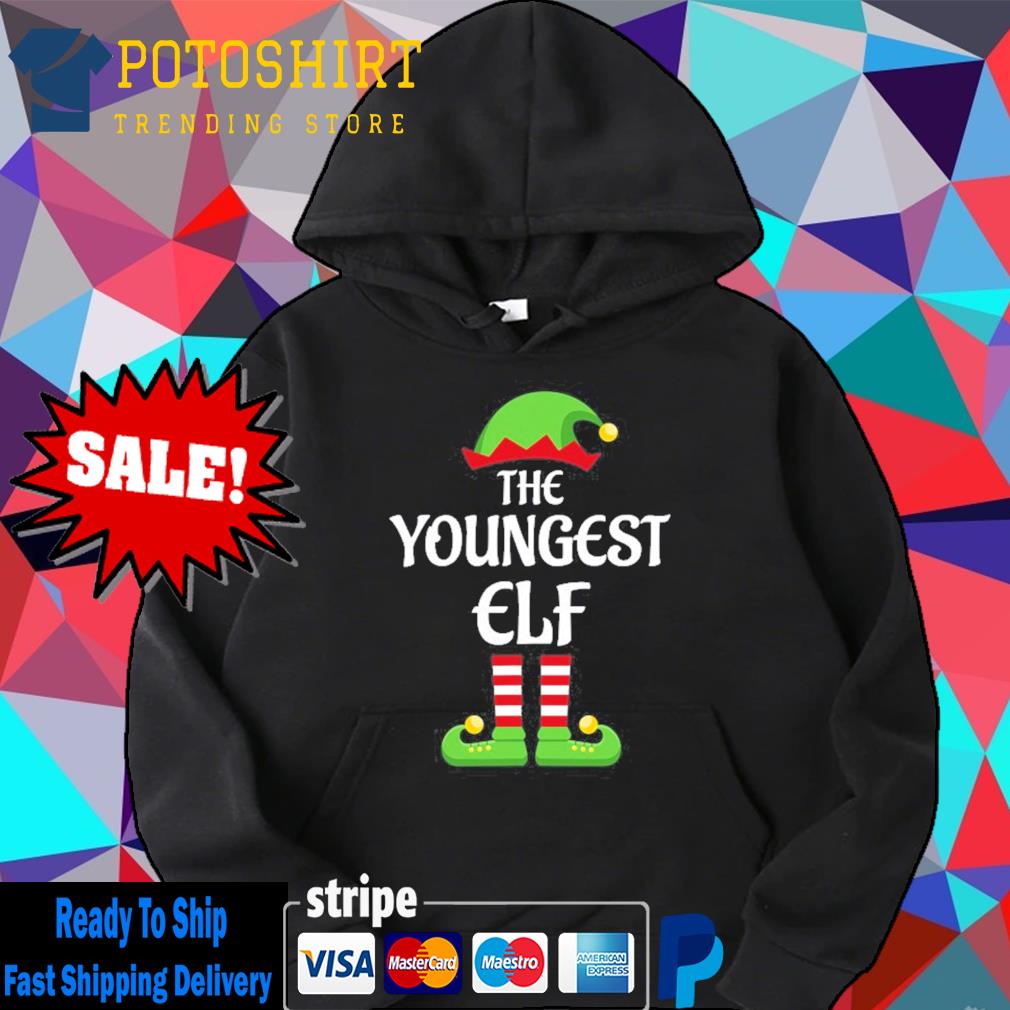 Youngest elf family matching group christmas s Hoodie