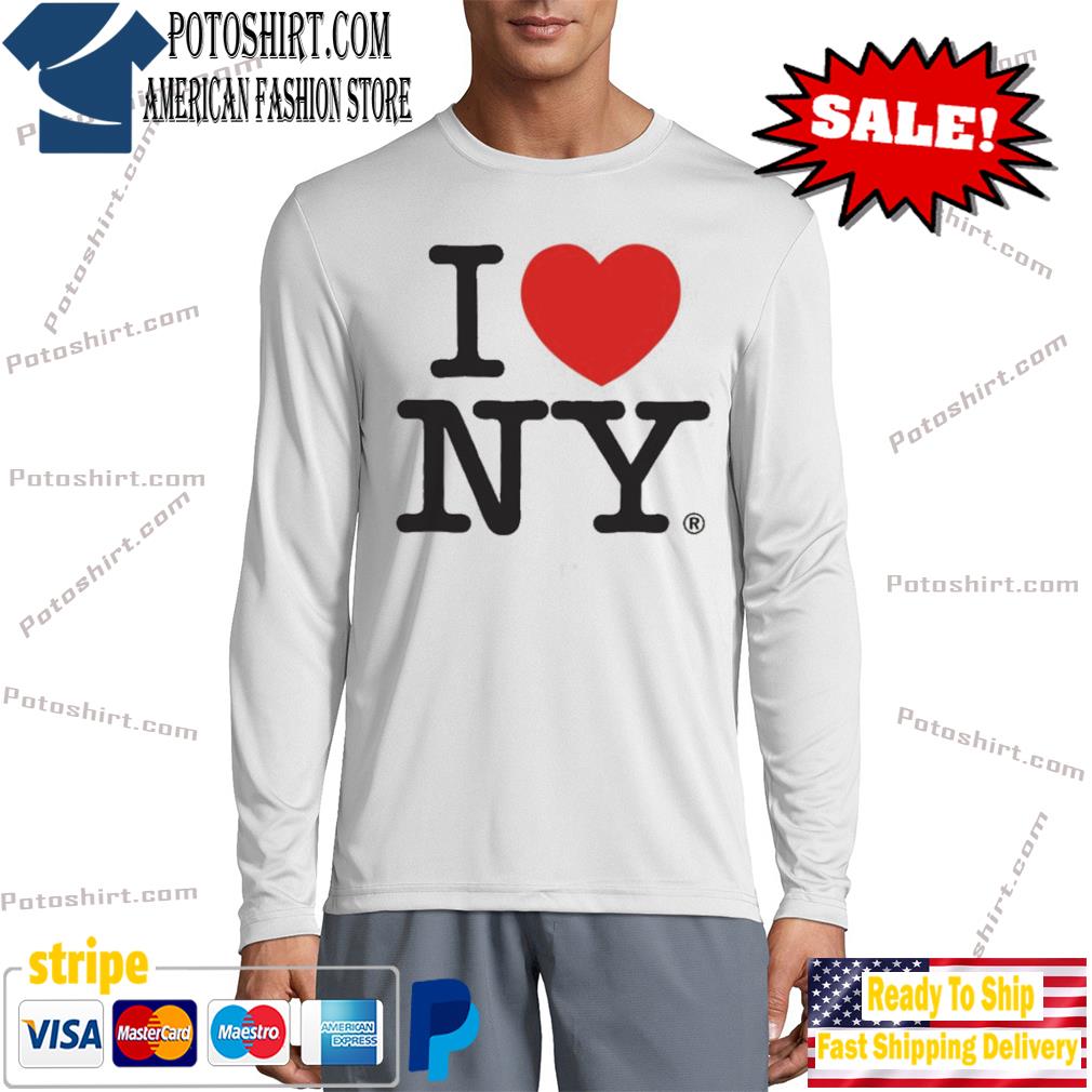 Clothing I Love NY Gray Hooded Sweatshirt