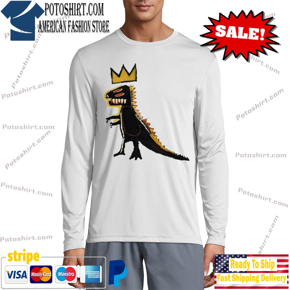 Basquiat dinosaur crown long slevee