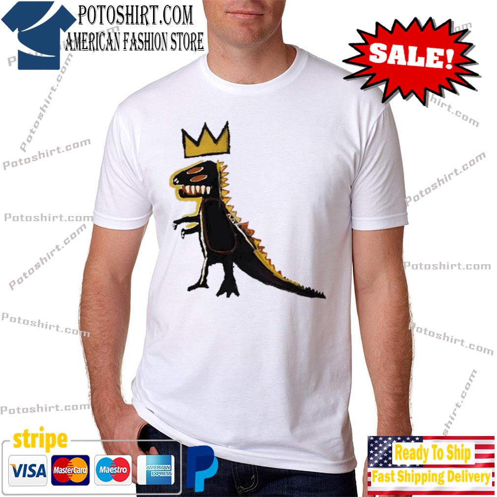 Basquiat dinosaur crown shirt