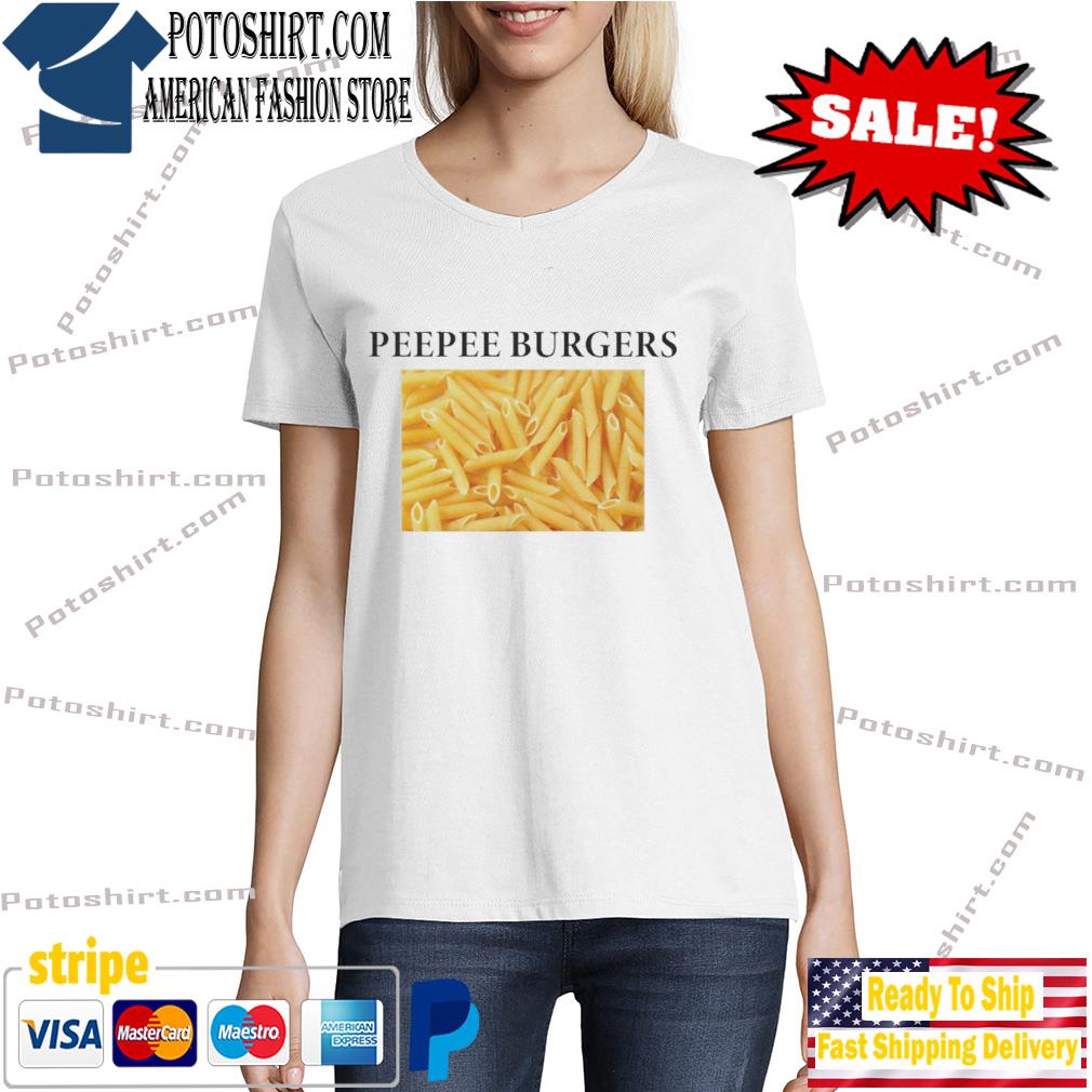 Cottrilllover White Peepee Burgers Shirt Tshirt woman