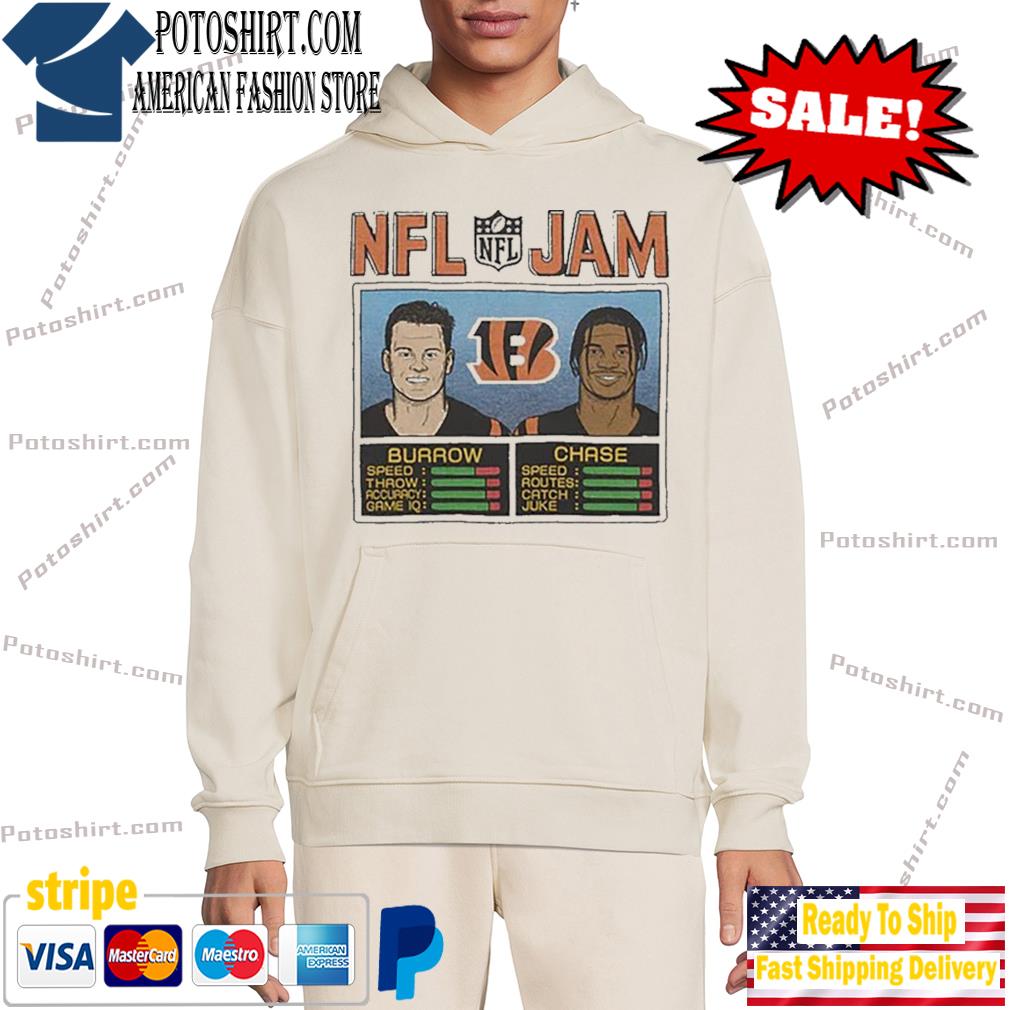 NFL Jam Cincinnati Bengals Joe Burrow and Ja'Marr Chase shirt, hoodie,  sweater, long sleeve and tank top