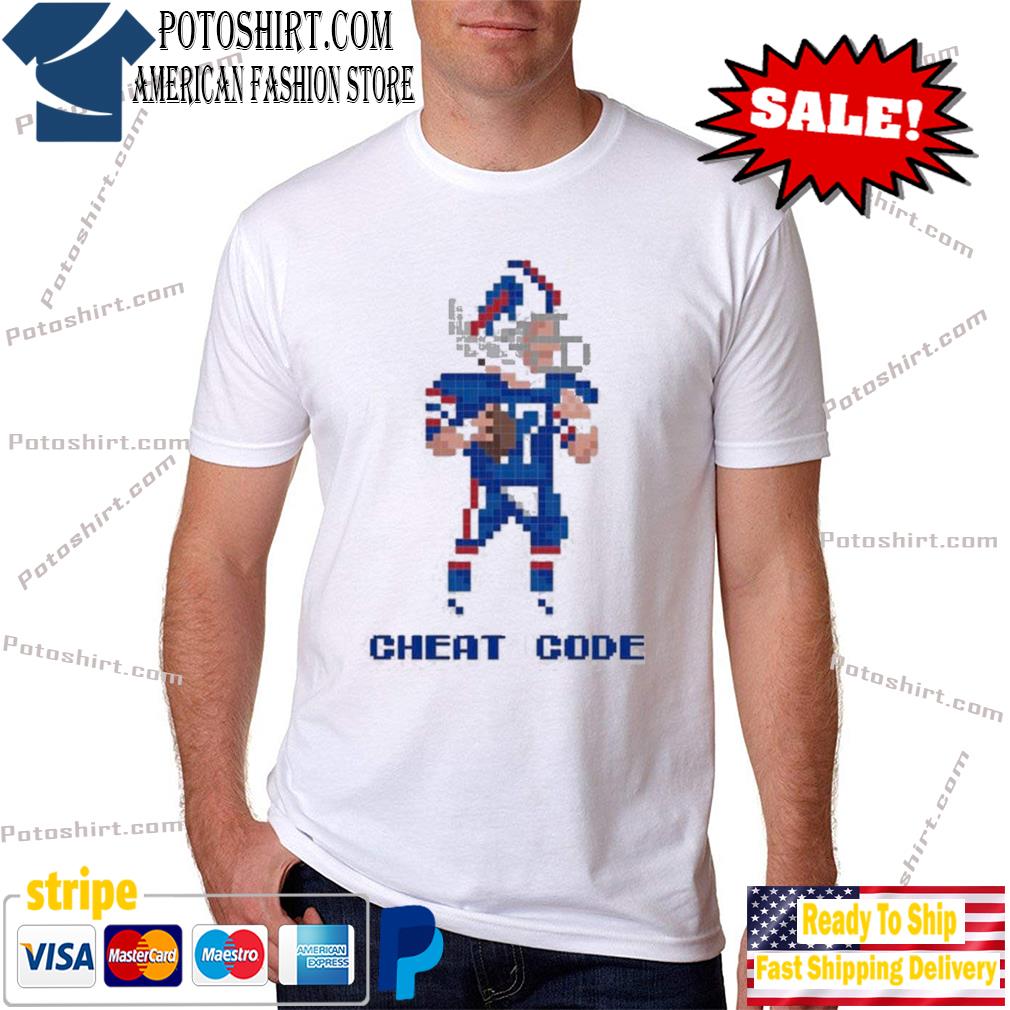 Josh allen Buffalo Bills cheat code shirt