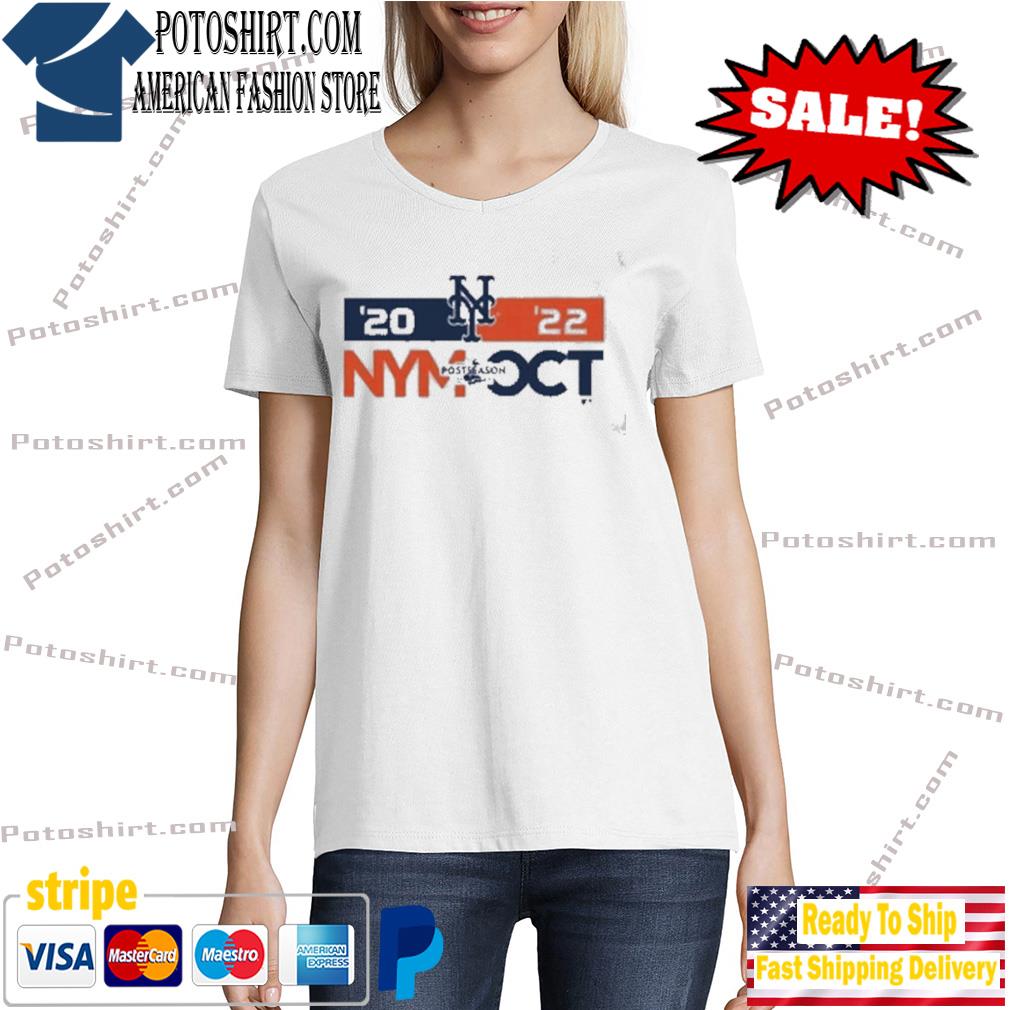 New York Mets Express Women's Lace-Up V-Neck T-Shirt - White