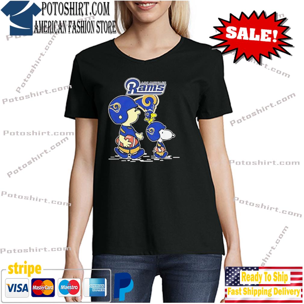 Peanuts characters time for Halloween and the love for Los Angeles Rams  shirt, hoodie, sweater, long sleeve and tank top