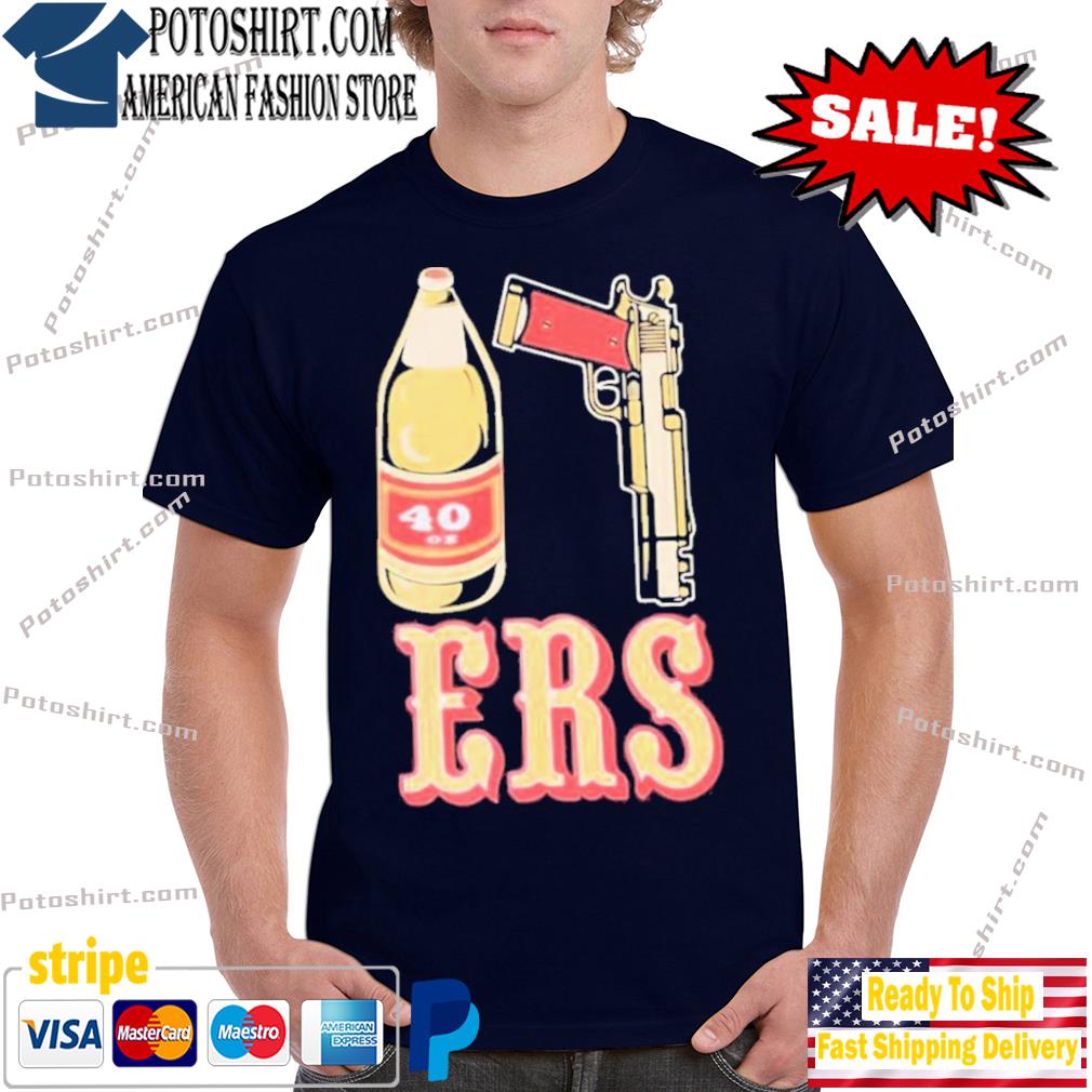 San Francisco 49ers Beer 40oz Hoodie 40/9 ERS NFL Merch