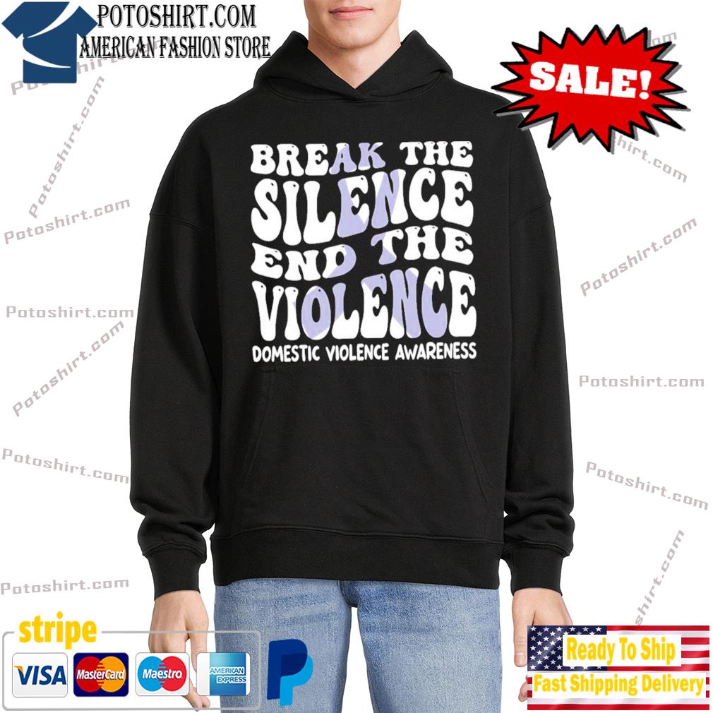 End the violence domestic violence awareness hoodie black