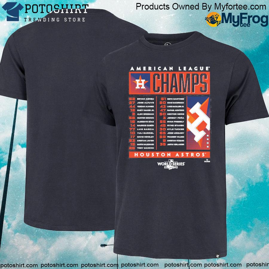 Houston astros 2022 American league champions roster shirt