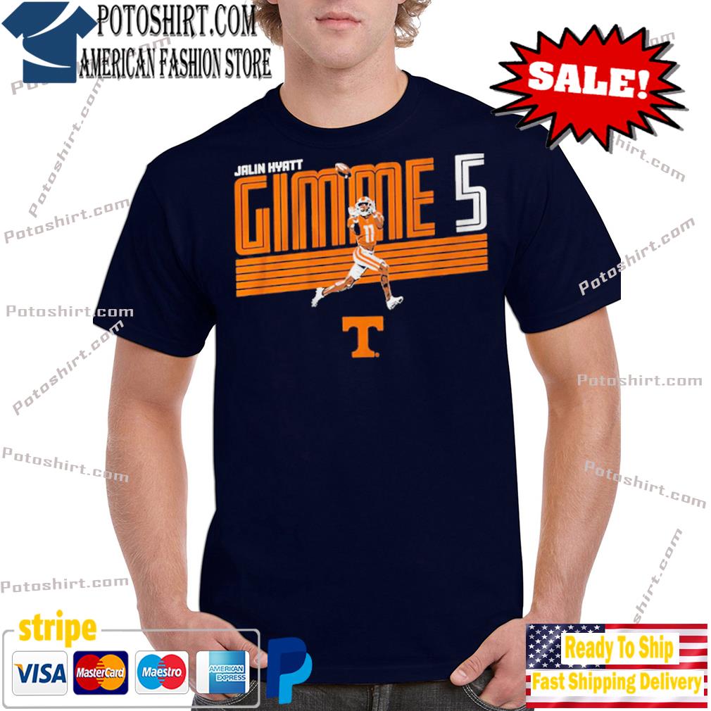 Official tennessee Football Jalin Hyatt Gimme 5 Shirt, hoodie, sweater,  long sleeve and tank top