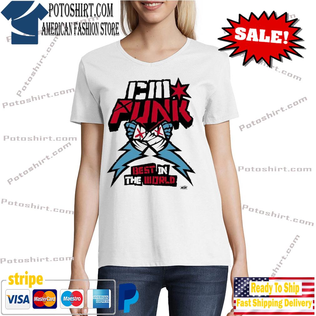 AEW CM Punk Best In The World T-Shirt Tshirt woman