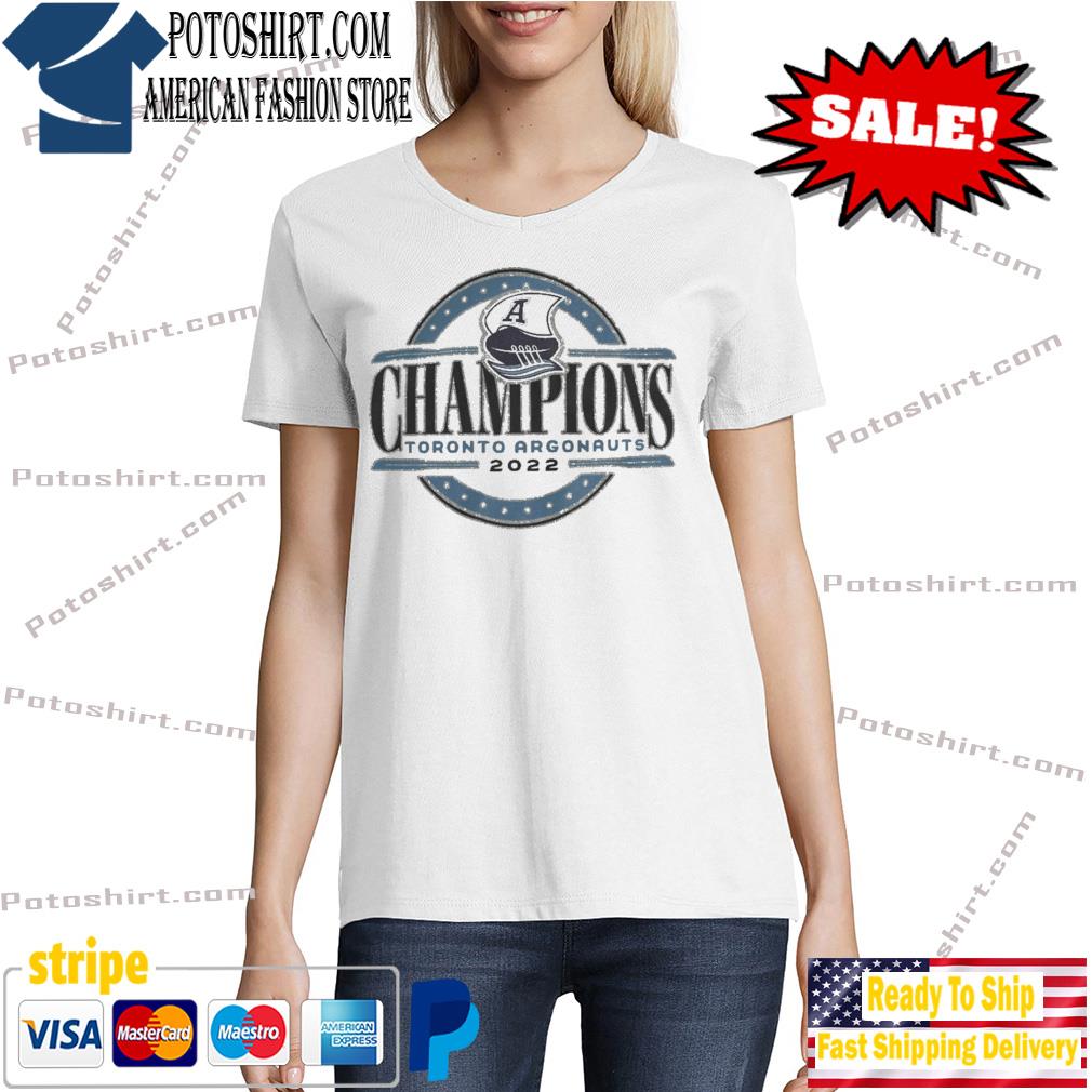 Argos mitchell and ness 2022 argos mitchell and ness grey cup champs s Tshirt woman