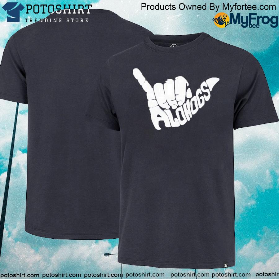 ArKansas razorbacks eric musselman alohogs mauI hawaiI logo shirt