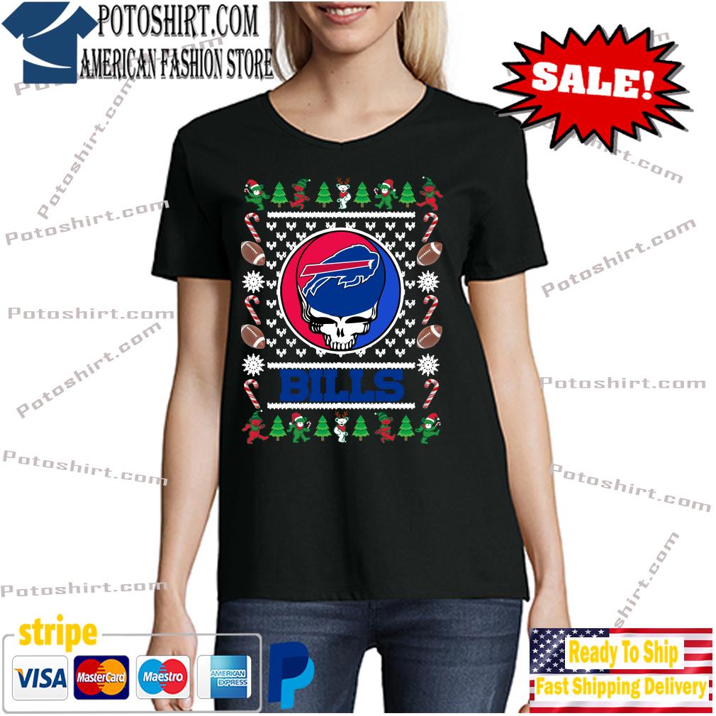 Buffalo Bills grateful dead ugly Christmas sweater, hoodie