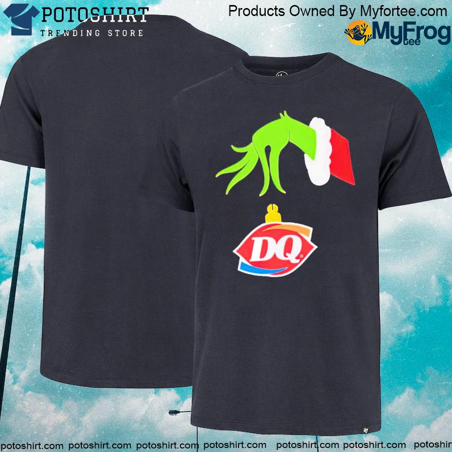 Christmas 2022 the grinch dairy queen logo merry Christmas shirt
