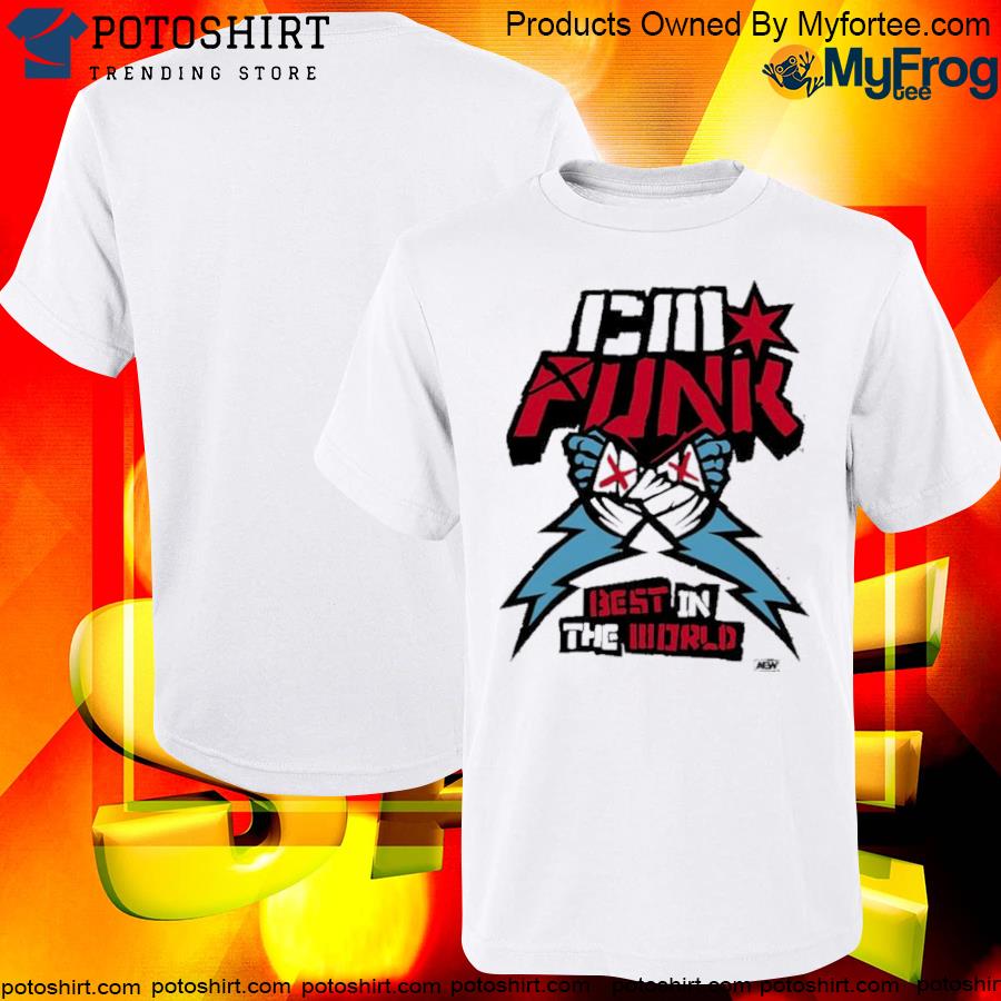 Cm punk supercharged ringer aew cm punk best in the world shirt