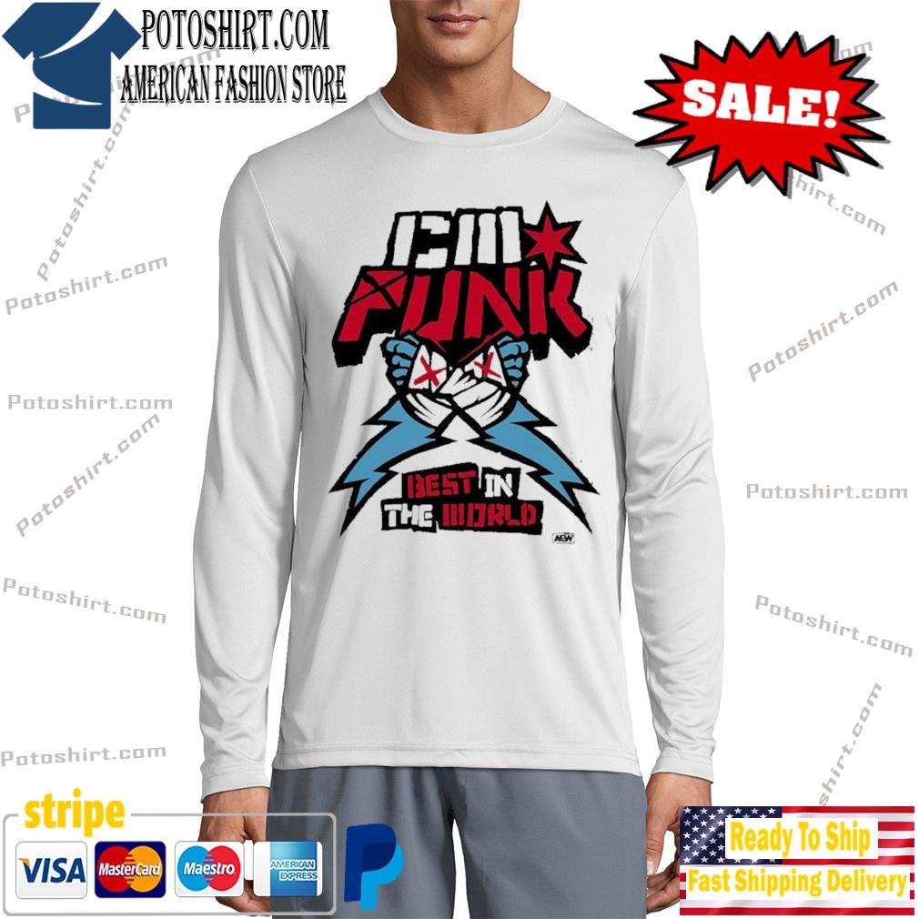 CM Punk Supercharged Ringer Shirt long slevee