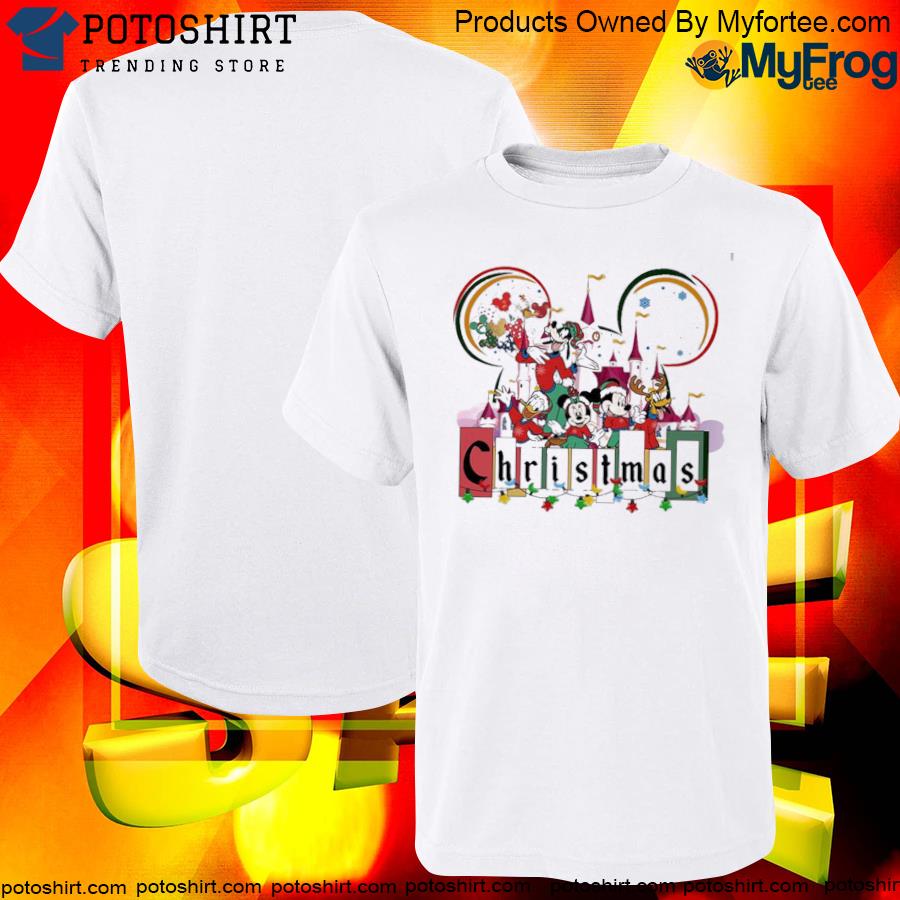 Disneyland Christmas mickey and friends shirt