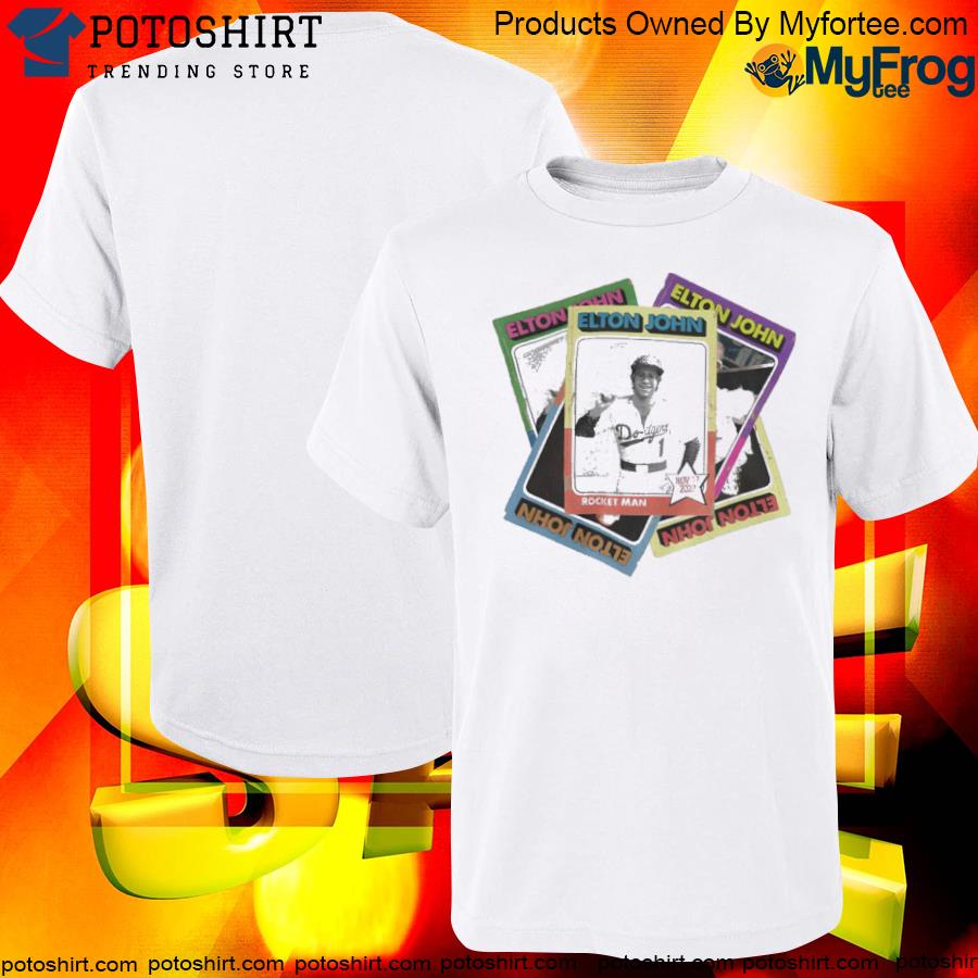 Elton John Baseball Card Shirt, Elton John Card Stacked T-Shirt