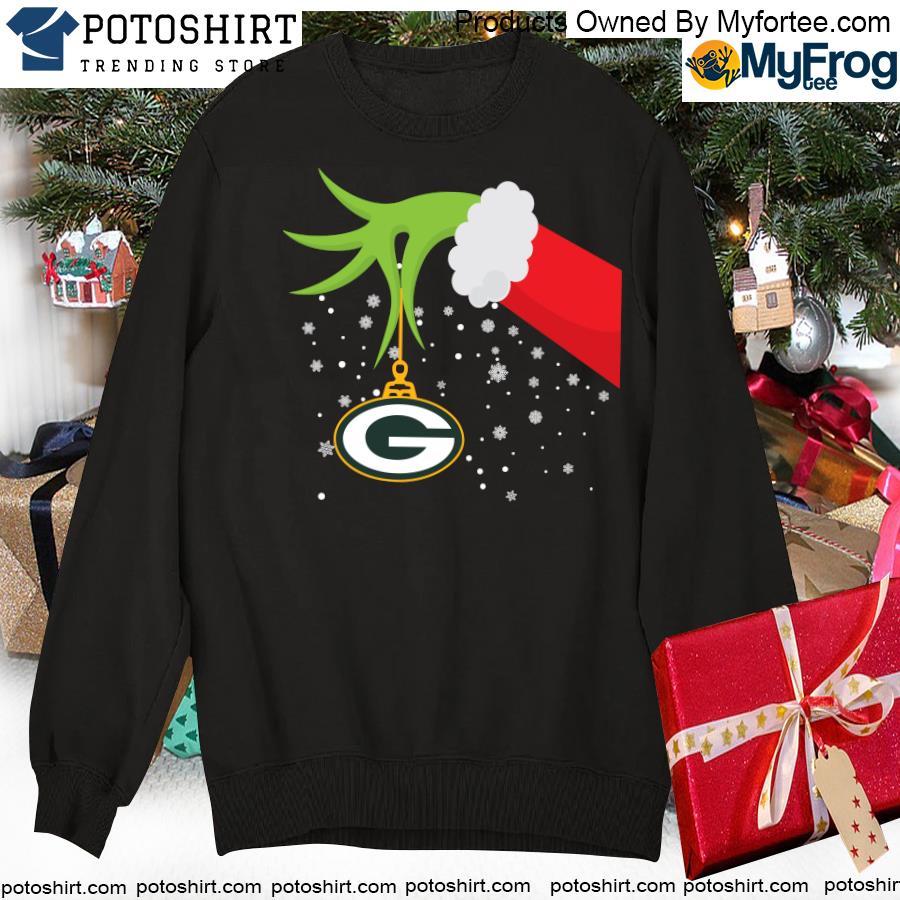 2020 grinch hand green bay packers merry christmas shirt, hoodie, sweater,  long sleeve and tank top