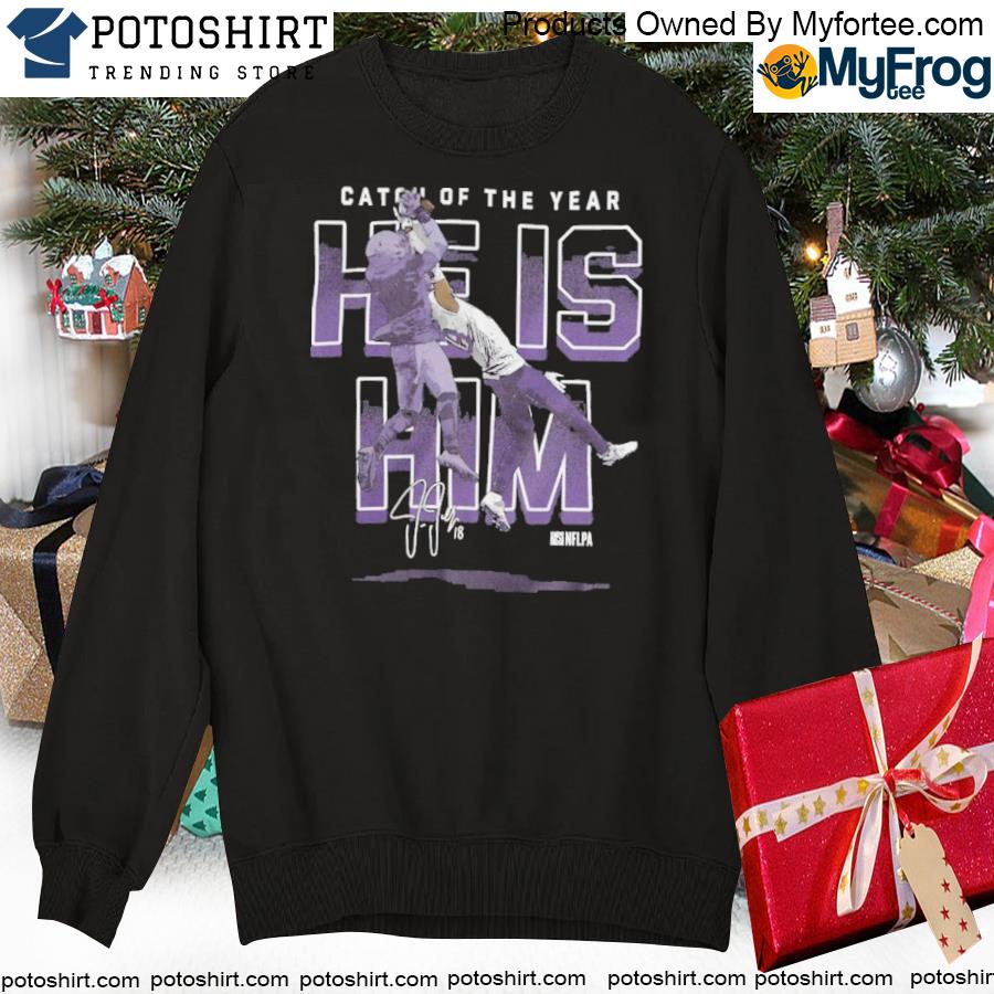 Justin Catch Of The Year T-Shirt swearte