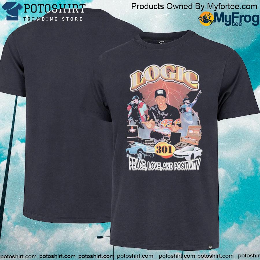 Logic peace love and positivity swap meet shirt