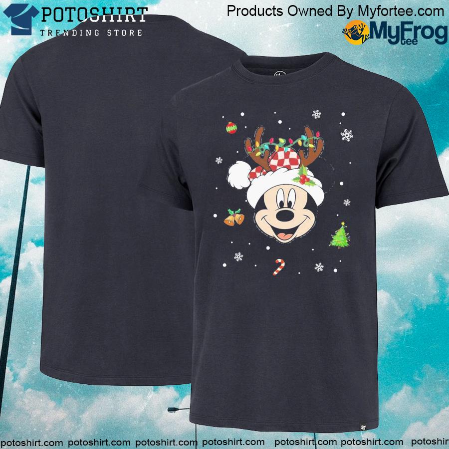 Mickey santa hat Christmas disney shirt
