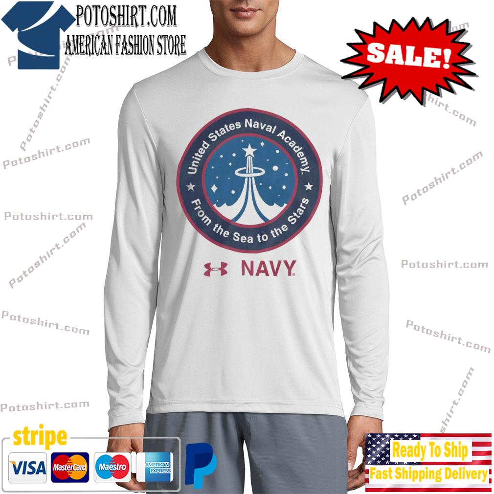 Midshipmen 2022 Special Games Logo NASA T-Shirt long slevee