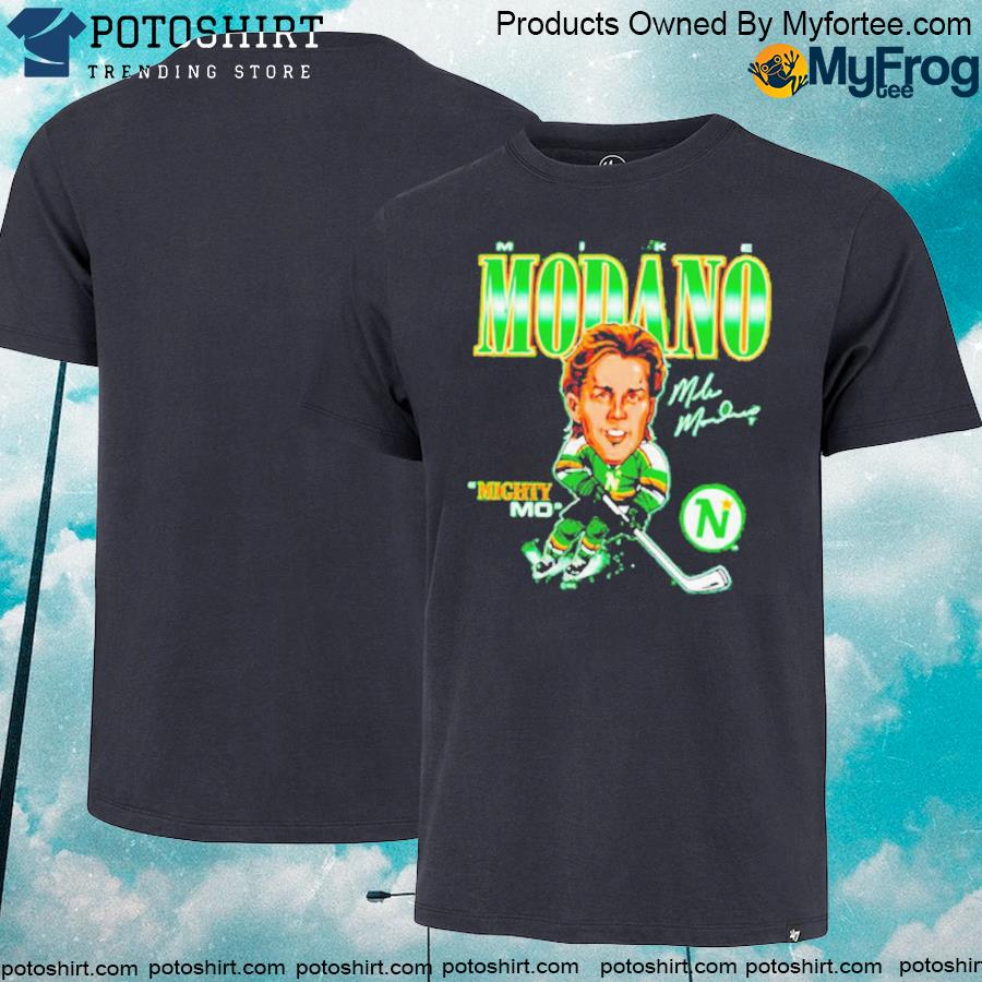 Minnesota North Stars Mike Modano Player Caricature T-Shirt