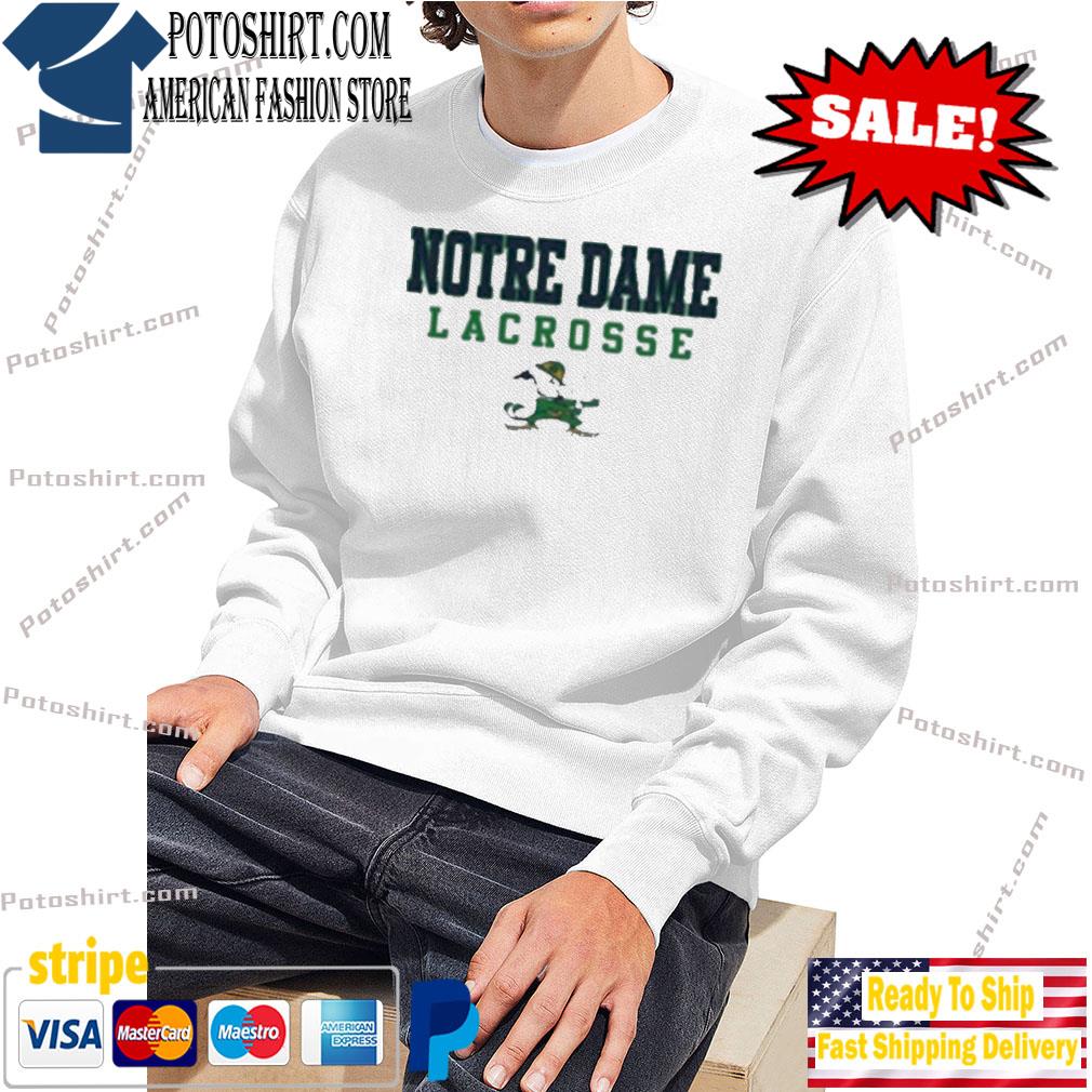 Notre Dame Lacrosse Shirt sweart trang
