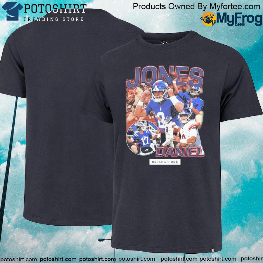 Officia dreamathon merch daniel jones giants dreams president of the dj fan club new york giants shirt