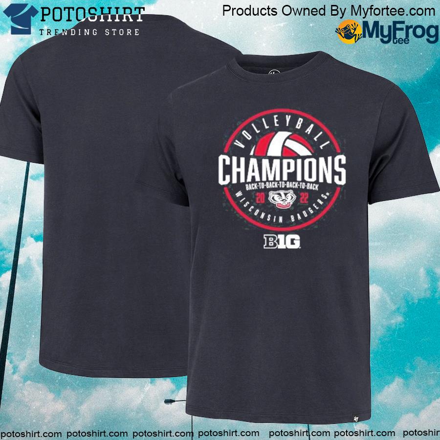 Official 2022 Wisconsin badgers volleyball big 10 champions dynasty shirt