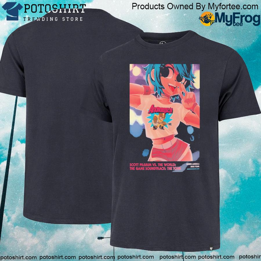 Official anamanaguchI scott pilgrim vs the world the game soundtrack 2022 tour shirt