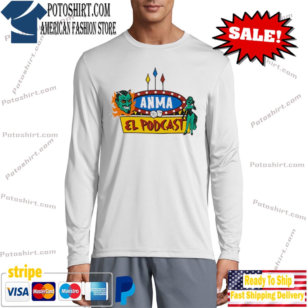 Official ANMA El Podcast Ringer T-Shirt long slevee