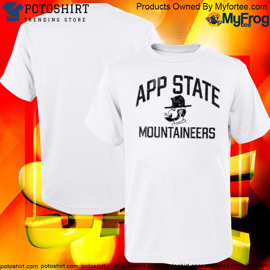 Official Appalachian state university mountaineers asu retro distressed logo shirt