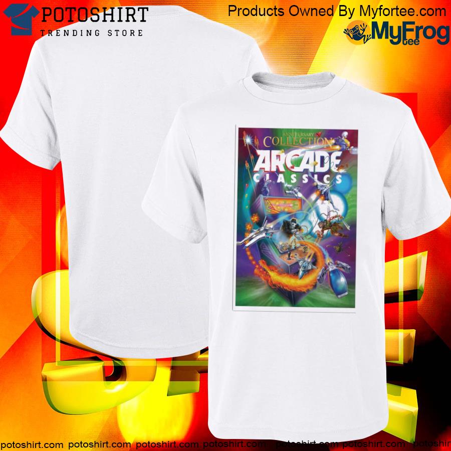 Official Arcade classics anniversary collection poster shirt