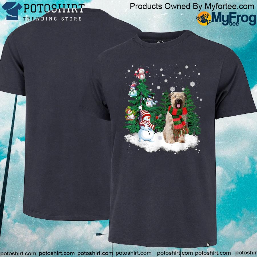Official Bouvier Des Flandres Dog Christmas Snowman Xmas Tree Pajama Sweater T-shirt