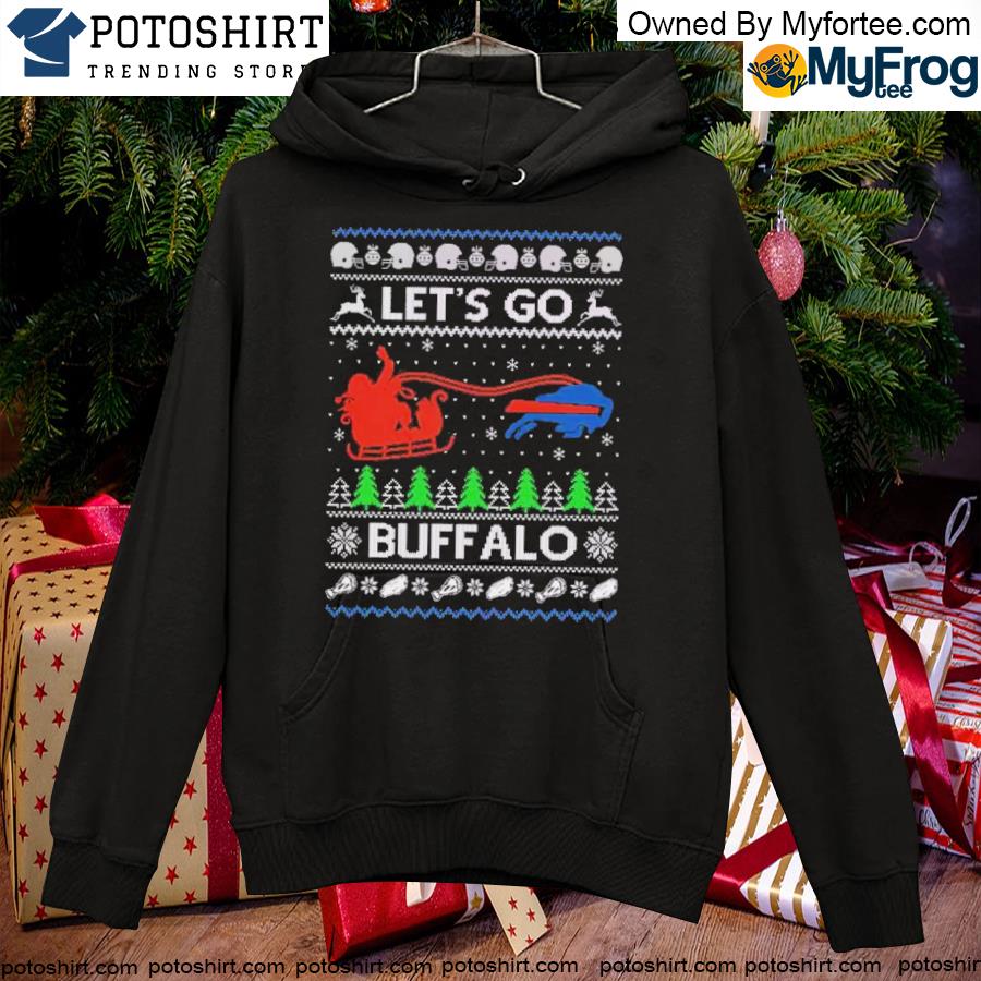 Let's Go Buffalo Buffalo Bills Ugly Christmas Sweater, hoodie