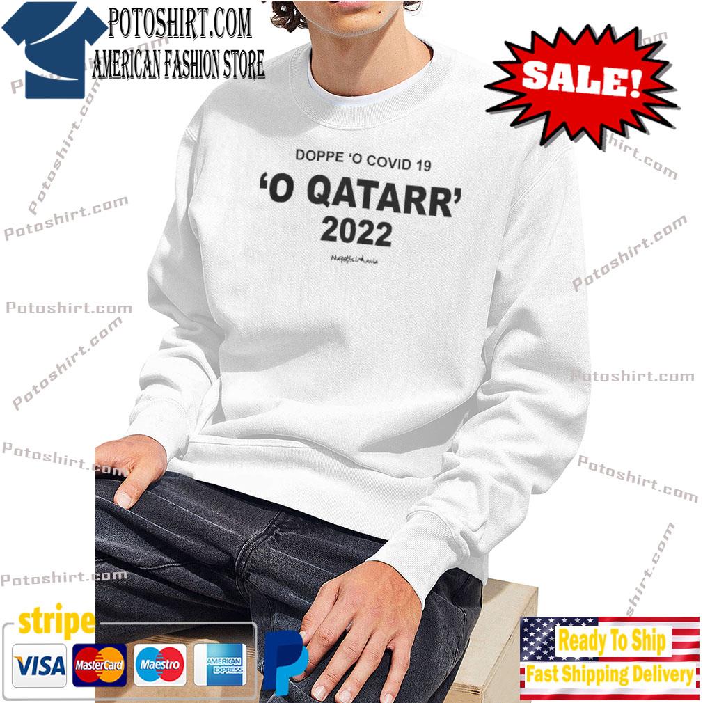 Official Doppe O Covid 19 O Qatarr T-Shirt sweart trang