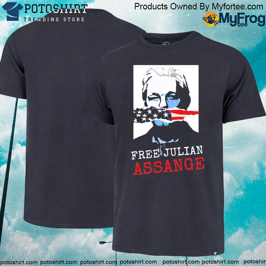 Official free Julian Assange Draw Shirt