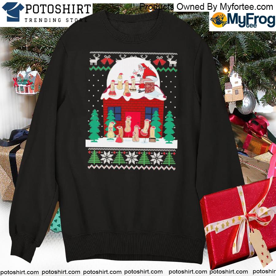 Official funny Dirty Santa Ugly Christmas Sweater swearte