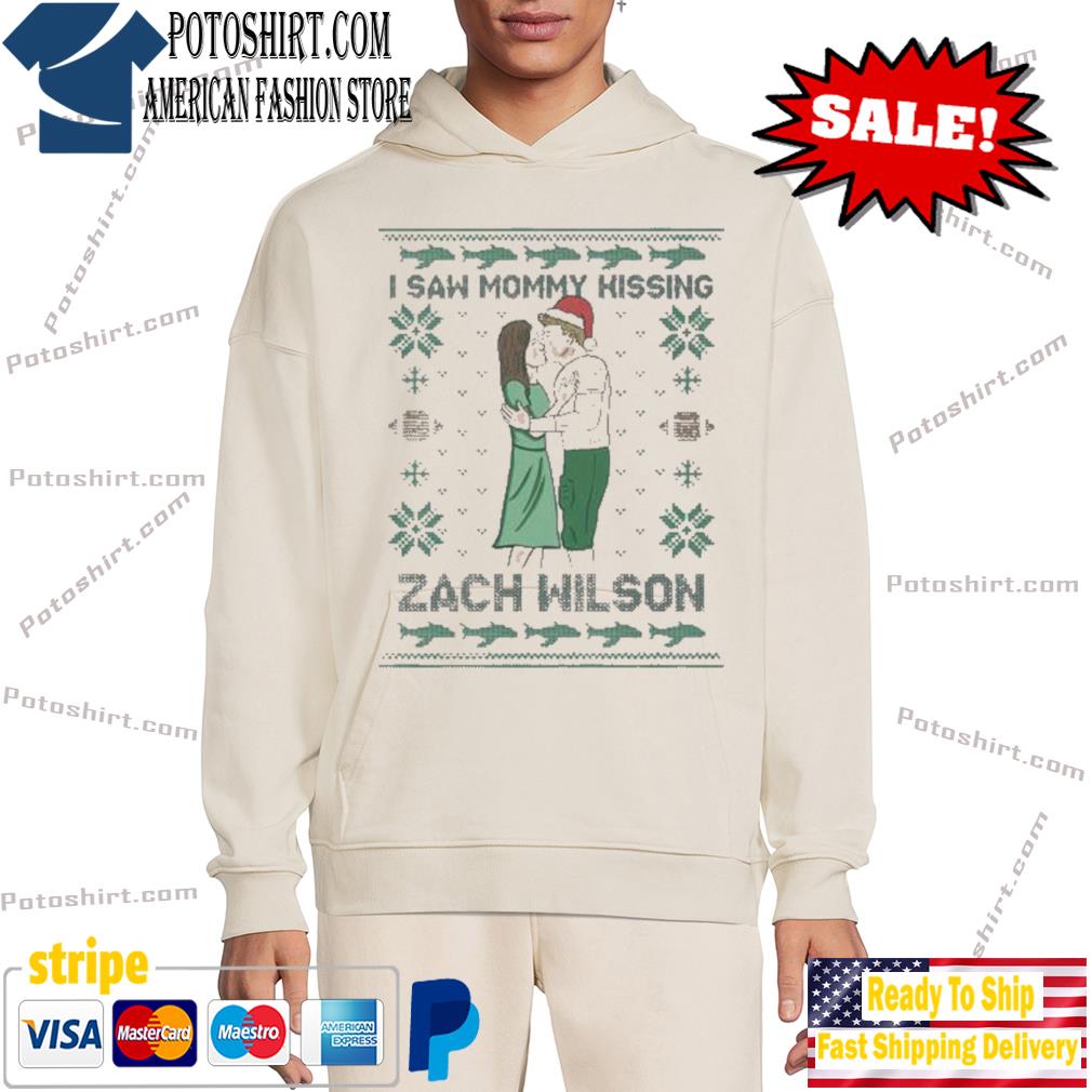 I Saw Mommy Hissing Zach Wilson Ugly Christmas Sweater