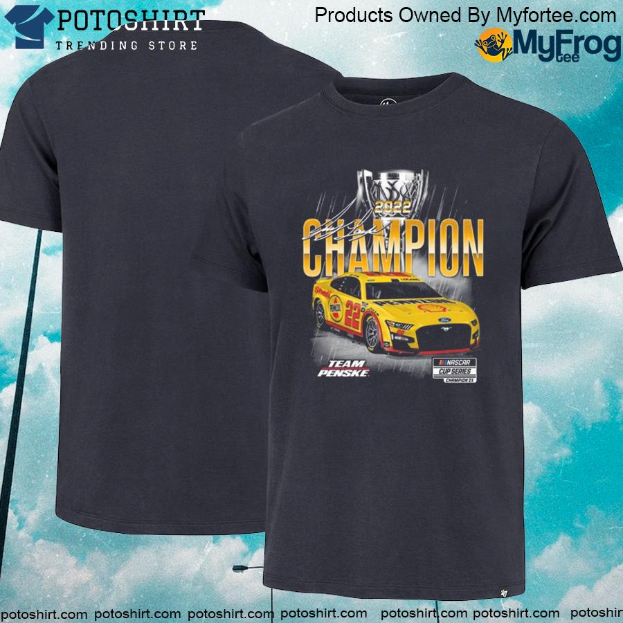 Official joey Logano Team Penske Black 2022 NASCAR Cup Series Champion Shirt