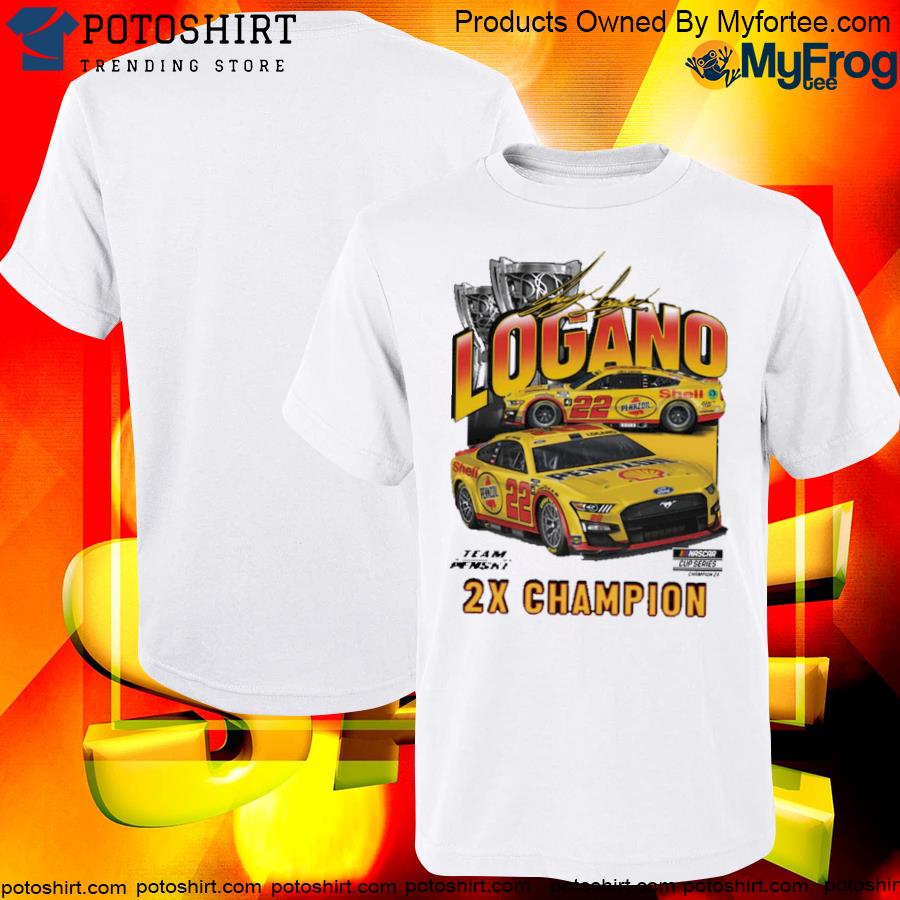Official joey Logano Team Penske Two-Time NASCAR Cup Series Champion Vintage Car T-Shirt