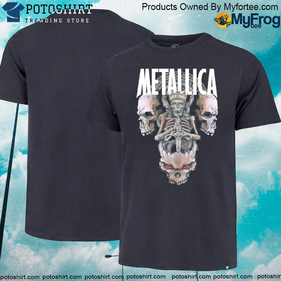 Official Metallica killing the demons metal band 90s design rock shirt