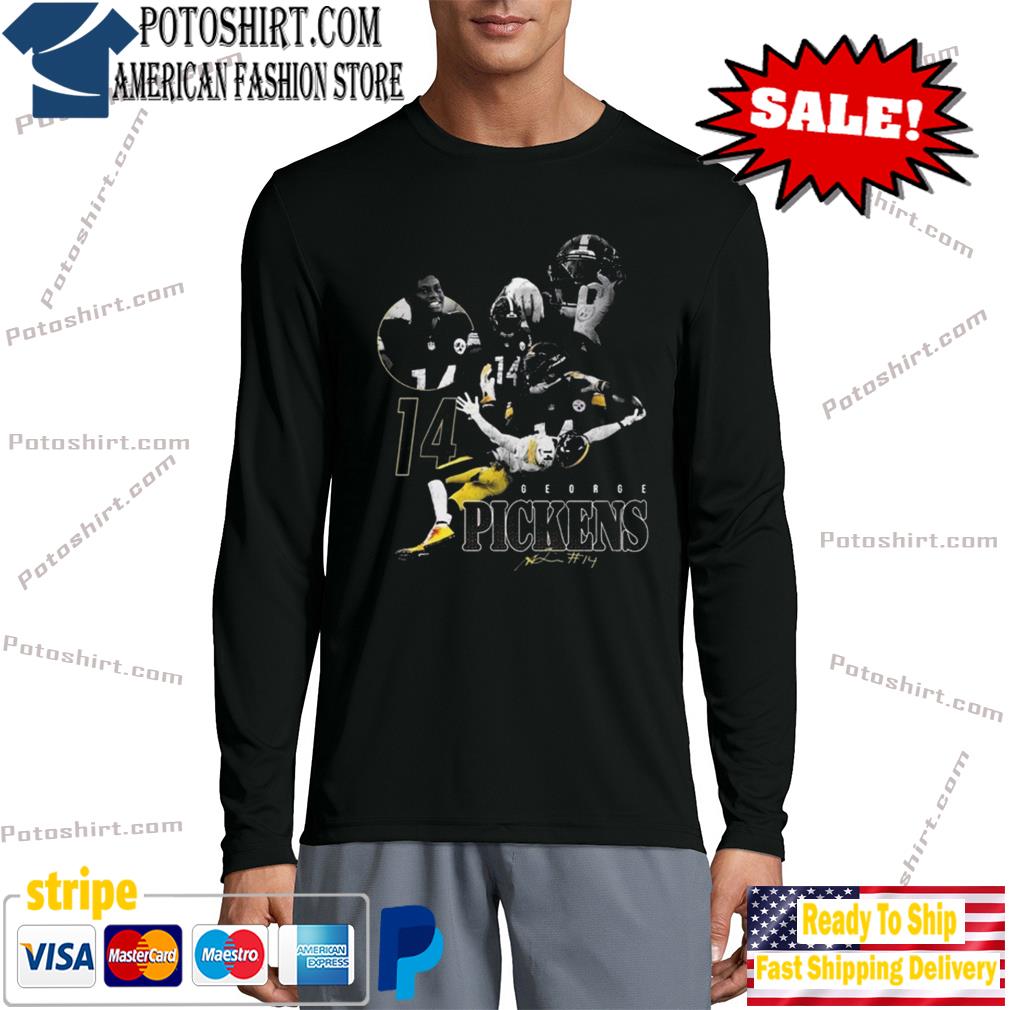 Official George pickens makes one handed catch T-shirt, hoodie, sweater,  long sleeve and tank top